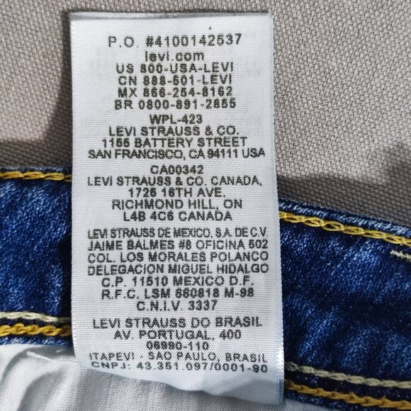 Levi's jeans women's junior 11 S/C denim blue colour boot cut low-rise cowgirl - Picture 7 of 14